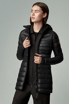 Chamarras Canada Goose Mujer México - Hybridge Lite Chaqueta De Plumas Negros TY4821539